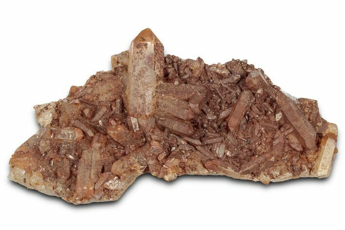 Tangerine Quartz Crystal Cluster - Brazil #328896